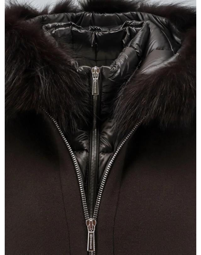 무어레르 [해외직구][N85]MOORER MODGI300009 여성 자켓 블레이저 코트 패딩 MOORER Pegaso a removable wool and cashmere blend down jacket 착용컷