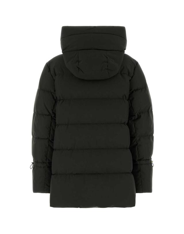 무어레르 [해외직구][X45]MOORER GADIASTP FOREST 여성 패딩 다운자켓 다운베스트 푸퍼자켓 Dark green nylon blend Giada down jacket 착용컷
