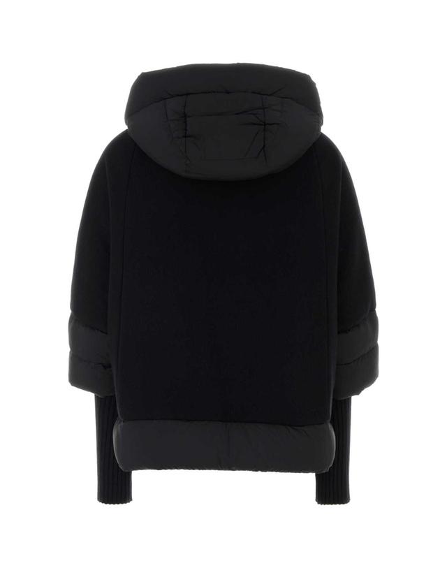 무어레르 [해외직구][X45]MOORER MEDEAMR3 NERO 여성 패딩 다운자켓 다운베스트 푸퍼자켓 Black wool blend Medea down jacket 착용컷