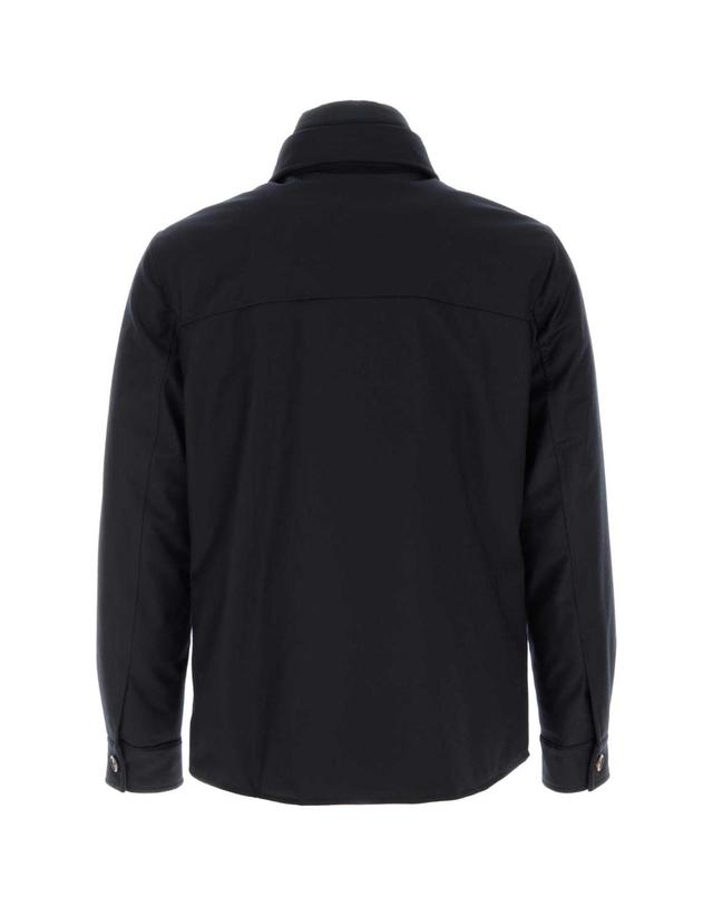 무어레르 [해외직구][X45]MOORER DASSONLL BLU 남성 블레이저 봄버 캐주얼자켓 Midnight blue cashmere Dasson down jacket 착용컷