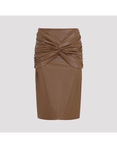 [해외직구][D14]ELISABETTA FRANCHI GO21966E2 FK3 SIGARO 여성 스커트 치마 Elisabetta Franchi Eco Leather Skirt