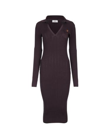 [해외직구][X45]ELISABETTA FRANCHI AM08B66E2 EV9 여성 원피스 롱 미디 미니 드레스 ABITO MANICA LUNGA LONGUETTE