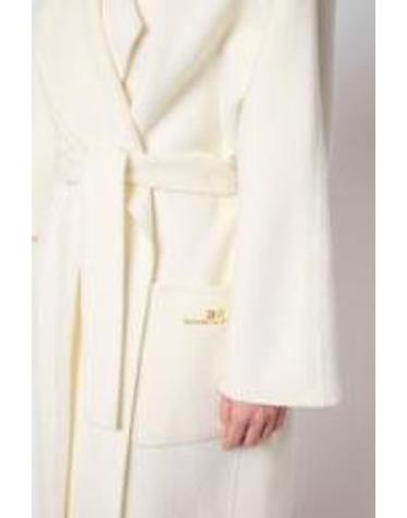 [해외직구][G95]Elisabetta Franchi CP01D66E2EV9 여성 코트 트렌치코트 케이프 자켓 DOUBLE CLOTH WOOL ROBE COAT