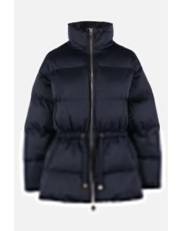 [해외직구][E32]ELISABETTA FRANCHI PI94D66E2H88 여성 자켓 코트 데님 가죽 블레이저 재킷 로고 라이더 ELISABETTA FRANCHI nylon padded jacket with drawstring