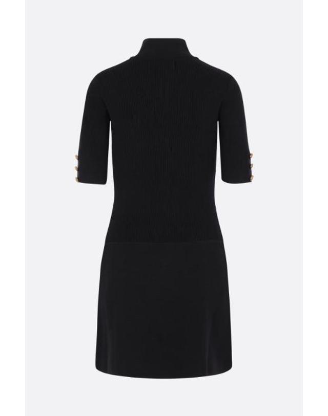 엘리자베타프랑키 엘리자베타 프란키 [해외직구][E32]ELISABETTA FRANCHI AM04S66E2110 여성 원피스 ELISABETTA FRANCHI Mini dress in knit fabric with jewel buttons 착용컷
