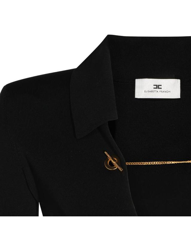 엘리자베타프랑키 엘리자베타 프란키 [해외직구][B47]ELISABETTA FRANCHI BK06S66E2110 여성 원피스 드레스 BLACK STRETCH BODYSUIT 착용컷
