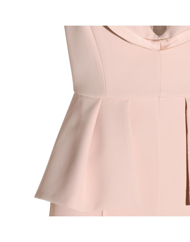 엘리자베타프랑키 엘리자베타 프란키 [해외직구][S27]ELISABETTA FRANCHI TU06666E2EA1 여성 점프수트 바디수트 오버롤 수트 셋업 로고 NUDE STRETCH JUMPSUIT 착용컷