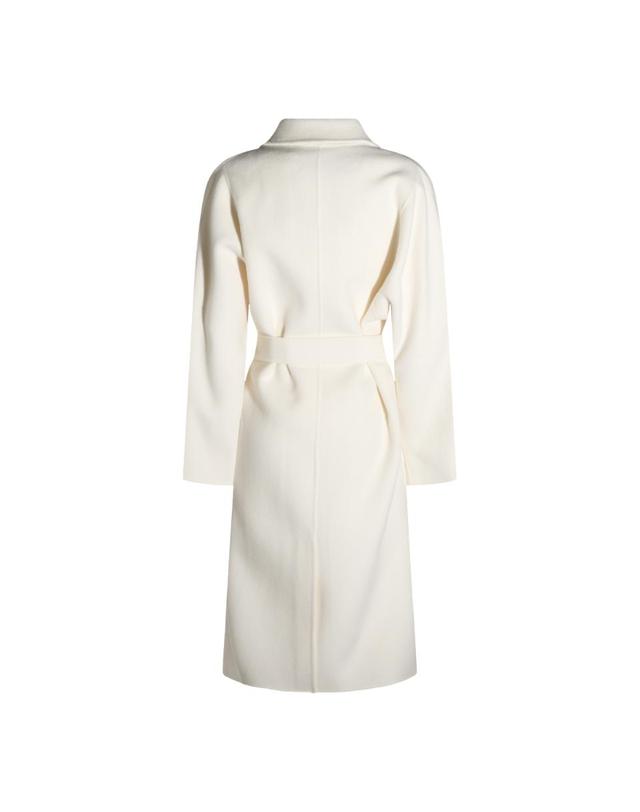 엘리자베타프랑키 엘리자베타 프란키 [해외직구][Q11]ELISABETTA FRANCHI CP01D66E2193 여성 코트 IVORY WOOL LONG COAT 착용컷