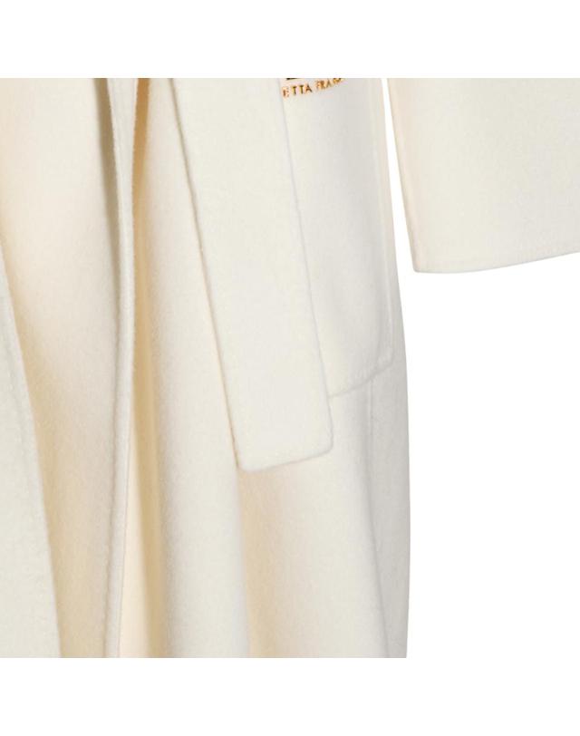 엘리자베타프랑키 엘리자베타 프란키 [해외직구][Q11]ELISABETTA FRANCHI CP01D66E2193 여성 코트 IVORY WOOL LONG COAT 착용컷