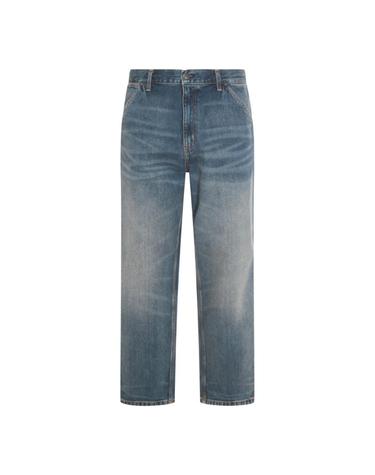 [해외직구][S27]칼하트 I032024014Q 남성 데님 청바지 진 와이드진 스트레이트진 바지 플레어진 BLUE WORN USED WASH COTTON SINGLE KNEE JEANS
