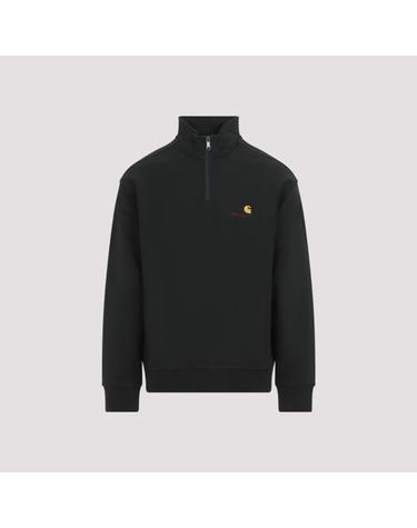 [해외직구][D14]칼하트 I0270143T6XX RAVEN 남성 맨투맨 후드 스웨트셔츠 집업 Carhartt Wip Half Zip American Script Sweatshirt