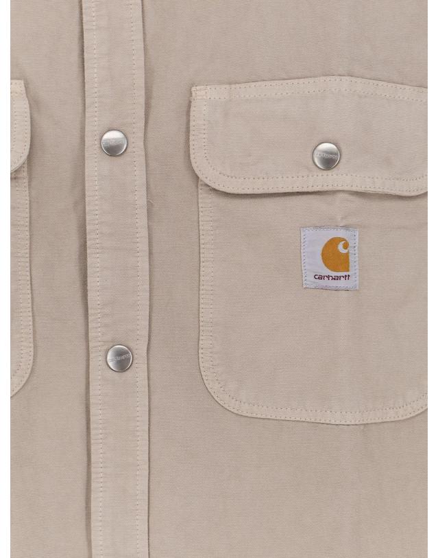 칼하트 윕 [해외직구][N85]칼하트 I036484 남성 자켓 블레이저 코트 패딩 CARHARTT WIP Prescott canvas jacket with front logo patch 착용컷