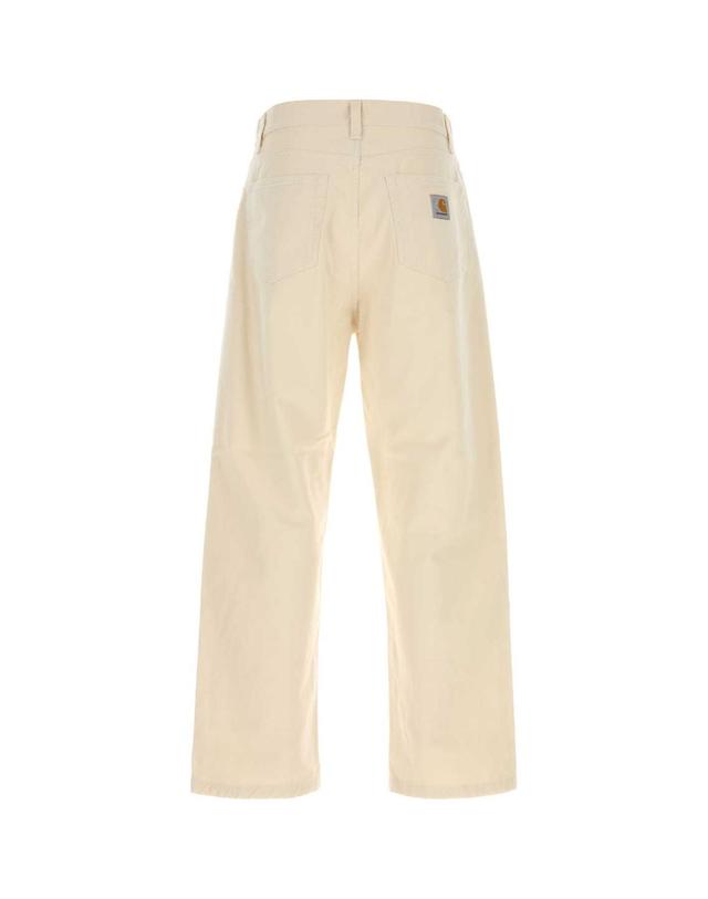 칼하트 윕 [해외직구][X45]칼하트 I033756 502 남성 바지 면바지 조거 카고 와이드 Ivory cotton Landon Pant 착용컷