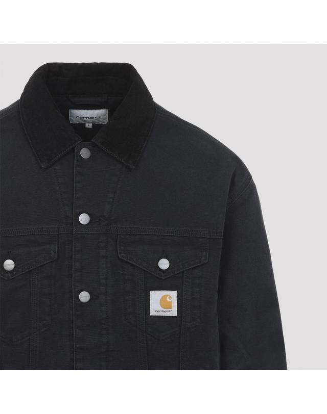 칼하트 윕 [해외직구][D14]칼하트 I03705800E4O BLACK BLACK 남성 자켓 코트 아우터 Carhartt Wip Og Trucket Jacket 착용컷