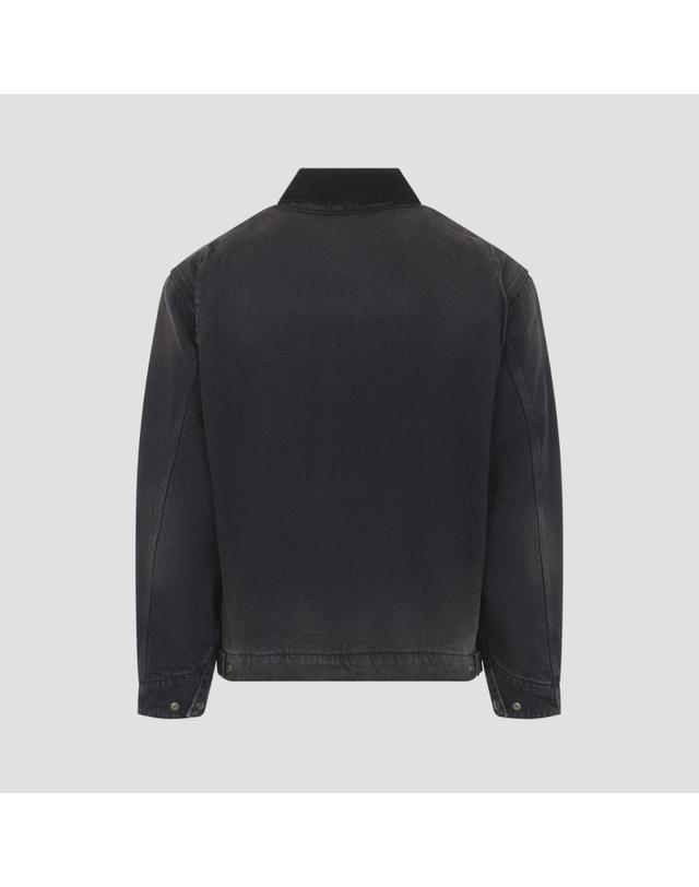 칼하트 윕 [해외직구][D14]칼하트 I03753500E0R BLACK BLACK 남성 자켓 코트 아우터 Carhartt Wip Og Detroit Jacket 착용컷