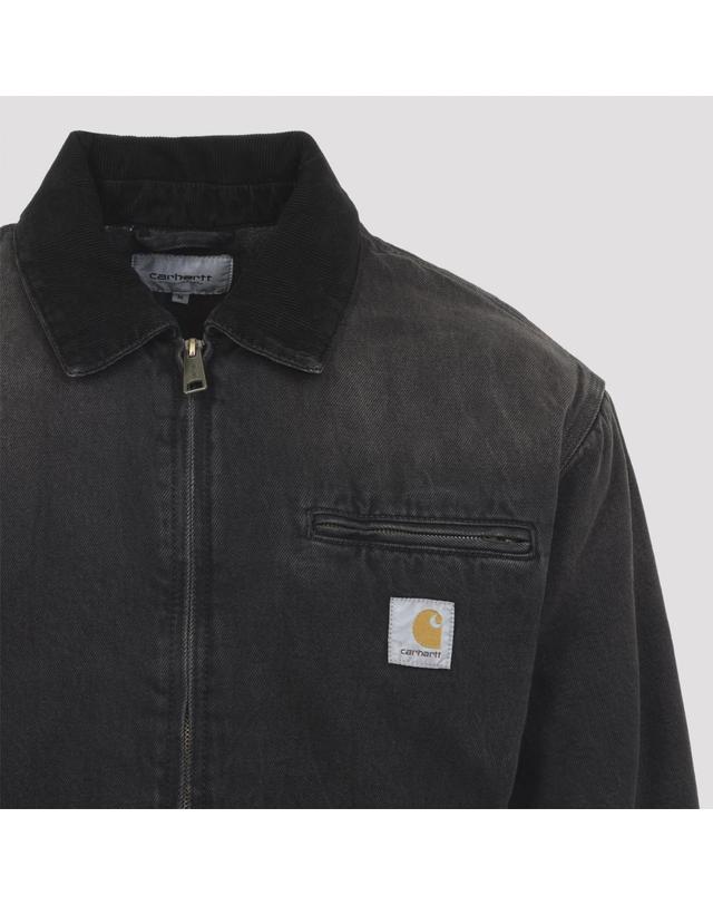 칼하트 윕 [해외직구][D14]칼하트 I03753500E0R BLACK BLACK 남성 자켓 코트 아우터 Carhartt Wip Og Detroit Jacket 착용컷