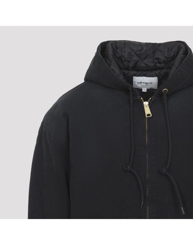 칼하트 윕 [해외직구][D14]칼하트 I037584894O BLACK 남성 자켓 코트 아우터 Carhartt Wip Og Active Jacket 착용컷
