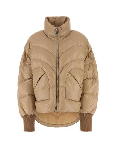 [해외직구][X45]KHRISJOY KWF24R0624NY0002 CHA001 여성 패딩 다운자켓 다운베스트 푸퍼자켓 Beige nylon down jacket