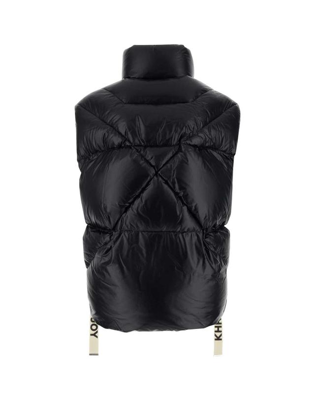 크리스조이 [해외직구][X45]KHRISJOY EFPM049NYL BK01 남성 다운자켓 패딩 파카 잠바 Black nylon sleeveless Puff Shiny down jacket 착용컷