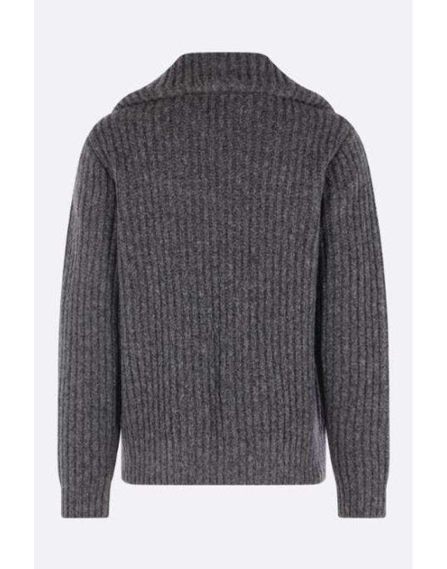 로베르토 콜리나 [해외직구][E32]ROBERTO COLLINA 263MYB2510921 남성 니트 스웨터 ROBERTO COLLINA full zip cardigan in rib wool blend 착용컷