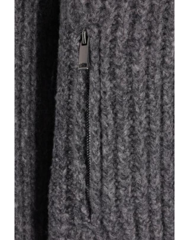 로베르토 콜리나 [해외직구][E32]ROBERTO COLLINA 263MYB2510921 남성 니트 스웨터 ROBERTO COLLINA full zip cardigan in rib wool blend 착용컷