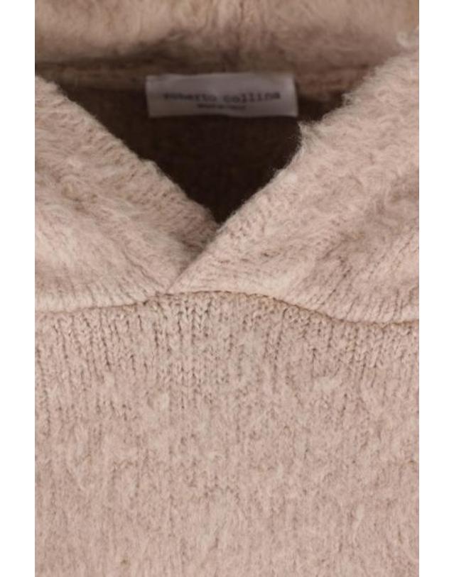 로베르토 콜리나 [해외직구][E32]ROBERTO COLLINA 263MYB4530703 남성 니트 스웨터 ROBERTO COLLINA cotton blend hooded sweater 착용컷