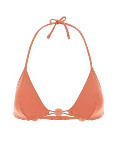 [해외직구][X45]ERES 032615 LASSI 여성 수영복 비키니 커버업 스윔웨어 Peach stretch nylon Alva bikini top