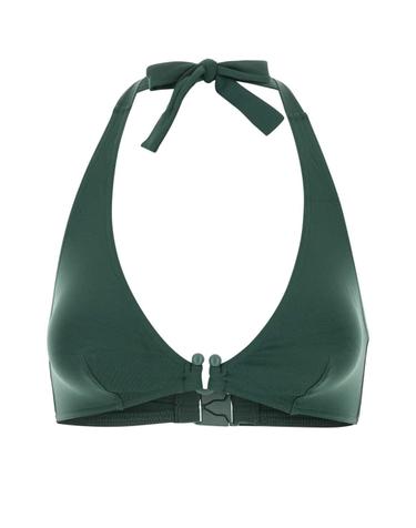 [해외직구][X45]ERES 032627 MENTHEGIVREE 여성 수영복 비키니 커버업 스윔웨어 Dark green stretch nylon Noctambule bikini top