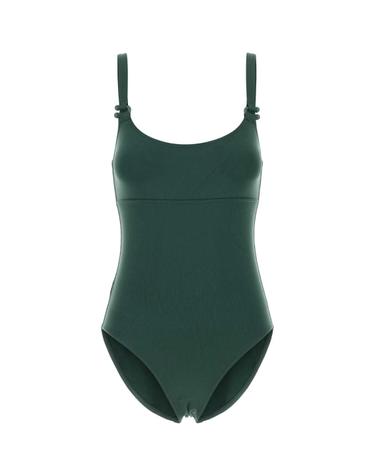 [해외직구][X45]ERES 012641 MENTHEGIVREE 여성 수영복 비키니 커버업 스윔웨어 Dark green stretch nylon Inspiring swimsuit