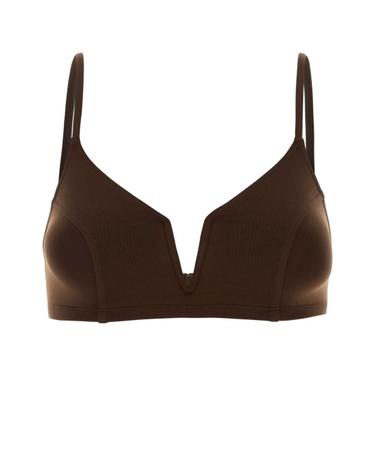 [해외직구][X45]ERES 032630 CHOCOLATNOIR 여성 수영복 비키니 커버업 스윔웨어 Brown stretch nylon AlancAe bikini top