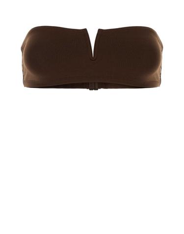 [해외직구][X45]ERES 032631 CHOCOLATNOIR 여성 수영복 비키니 커버업 스윔웨어 Brown stretch nylon Arcade bikini top