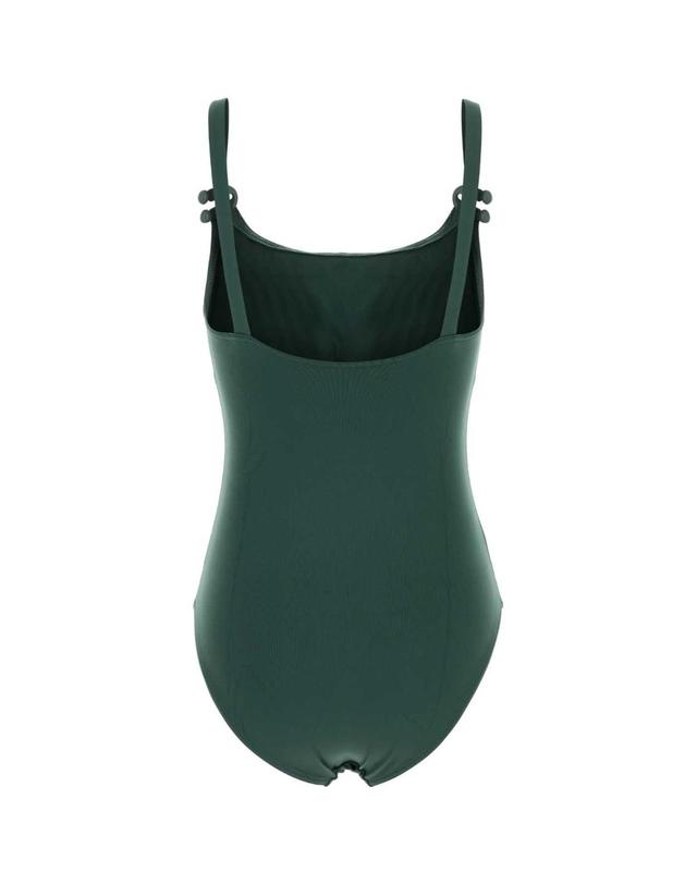 에레스 [해외직구][X45]ERES 012641 MENTHEGIVREE 여성 수영복 비키니 커버업 스윔웨어 Dark green stretch nylon Inspiring swimsuit 착용컷