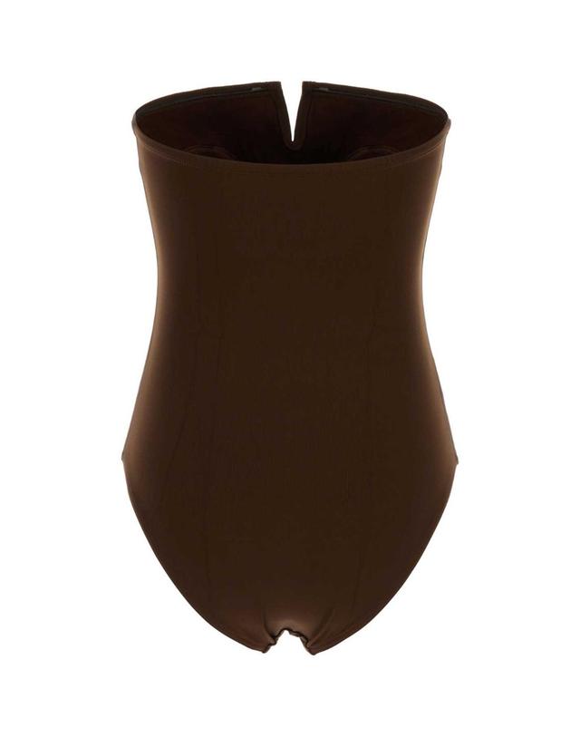 에레스 [해외직구][X45]ERES 012646 CHOCOLATNOIR 여성 수영복 비키니 커버업 스윔웨어 Brown stretch nylon Apparence swimsuit 착용컷