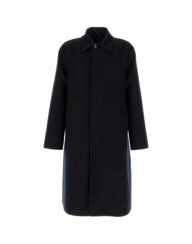 [해외직구][X45]구찌 846632ZASZE 4355 남성 코트 하프 롱 트렌치 오버 Navy blue wool blend coat