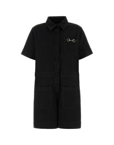 [해외직구][X45]구찌 832483XDDBK 1000 여성 점프수트 오버롤 Black denim jumpsuit