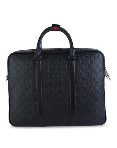 [해외직구][S27]구찌 850222AAFOM1053 남성 토트백 브리프케이스 BLACK LEATHER TOP HANDLE BAG