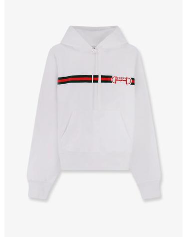 [해외직구][N85]구찌 837930 여성 맨투맨 후드 스웨트셔츠 GUCCI Cotton sweatshirt with embroidered Horsebit on the front