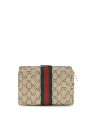 [해외직구][K68]구찌 876051FAF8R 8547 여성 클러치 파우치 뷰티케이스 Medium Beauty Case with Web stripe