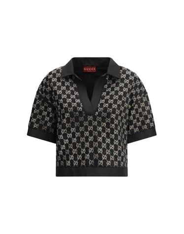 [해외직구][K68]구찌 846682ZARWY 1000 여성 티셔츠 민소매 탑 나시 Wool lame tweed Top