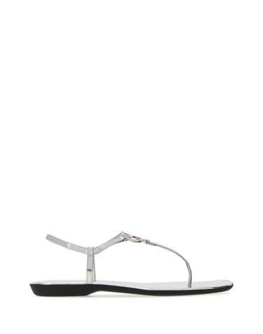 [해외직구][X45]구찌 874699AAGNM 8106 여성 샌들 슬리퍼 샌들힐 플립플랍 샌들힐 Silver leather thong sandals