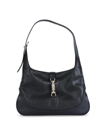 [해외직구][Q11]구찌 863136AAGDJ1000 여성 숄더백 BLACK LEATHER JACKIE HOBO MEDIUM SHOULDER BAG