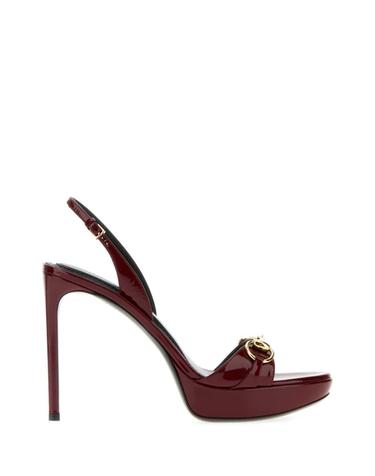 [해외직구][X45]구찌 A0065YAAF8M 6223 여성 샌들 슬리퍼 샌들힐 플립플랍 샌들힐 Burgundy leather Donna sandals
