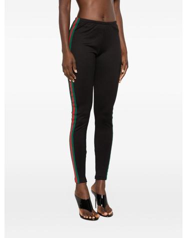 [해외직구][P13]구찌 A0068XXJH6L1000 여성 레깅스 스타킹 타이즈 팬츠 바지 트라우져 GUCCI WEB DETAIL JERSEY LEGGINGS