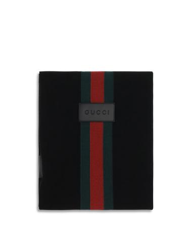 [해외직구][K68]구찌 A007FJ4GALH 1066 남성 스카프 목도리 폴라드 머플러 Wool Scarf with Web Stripe