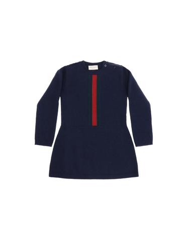 [해외직구][K68]구찌 867923XKFKT 4154 여아 원피스 드레스 여아원피스 Wool Dress with Web detail for Girl