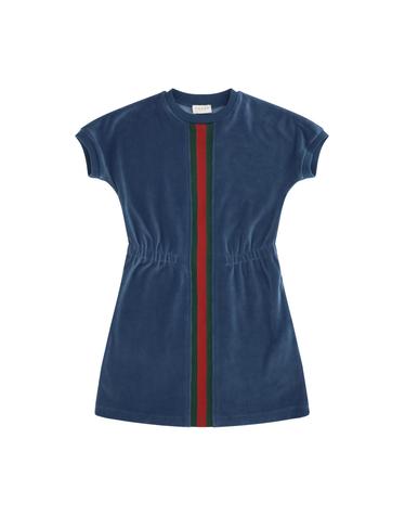 [해외직구][K68]구찌 867947XJHWN 4370 여아 원피스 드레스 여아원피스 Chenille Web Stripe Dress for Girl