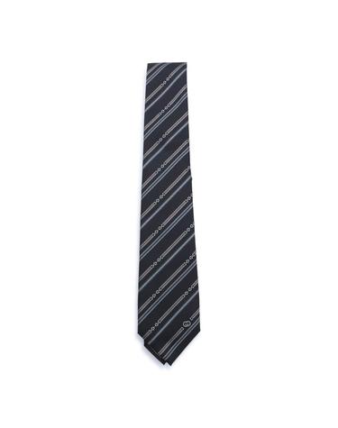 [해외직구][S27]구찌 8741144E0091063 남성 넥타이 보타이 타이 로고 잡화 악세사리 BLACK AND LIGHT GREY SILK TIE