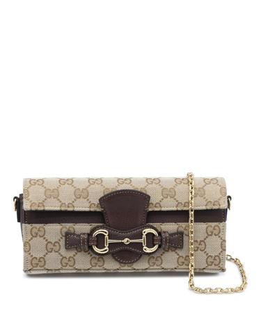 [해외직구][S27]구찌 A006YUFAGH89651 여성 가방 미니백 숄더백 SAND AND BROWN HORSEBIT GG CANVAS CHAIN WALLET