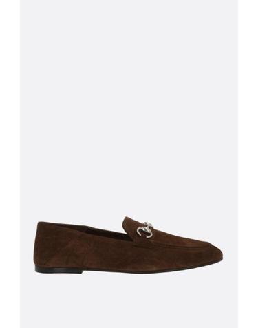 [해외직구][E32]구찌 875158AADUN2021 여성 로퍼 뮬 블로퍼 GUCCI Jordaan Soft loafers in suede