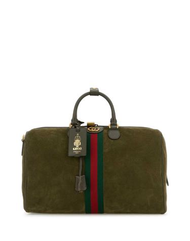 [해외직구][X45]구찌 834460AAE1D 3055 남성 러기지백 캐리어 위켄드백 더플백 Olive green suede medium Gucci Savoy travel bag